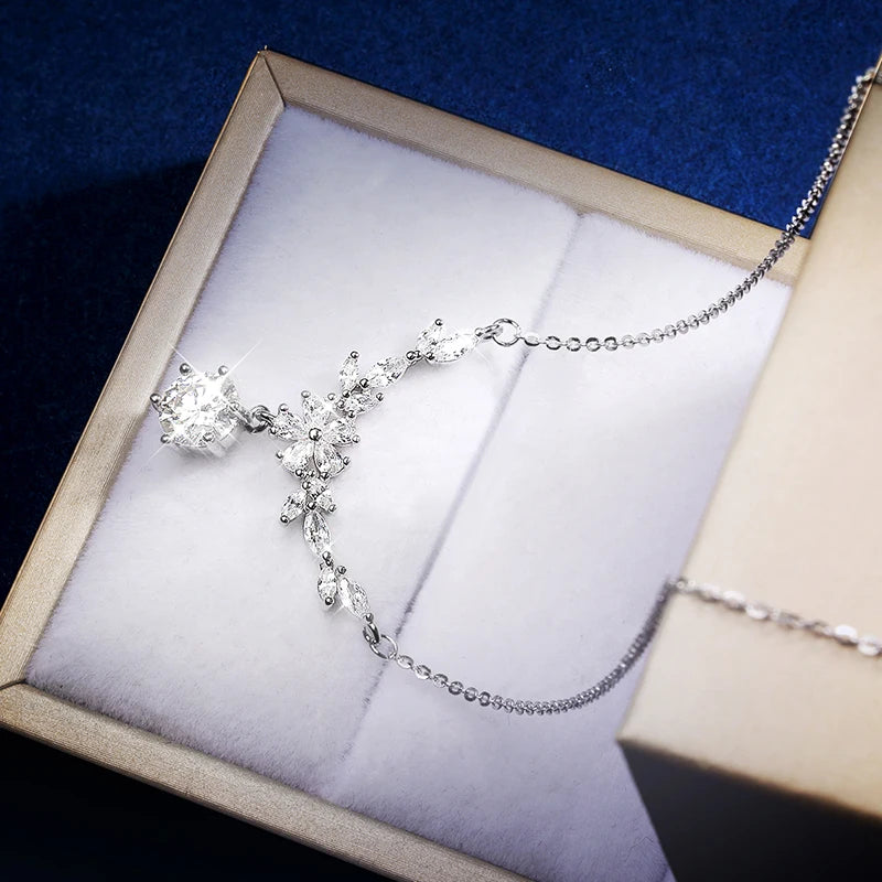 Collier + pendentif Halaile pour femme en moissanite