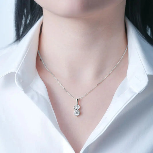 Collier RAPRGOLD pour femme en moissanite