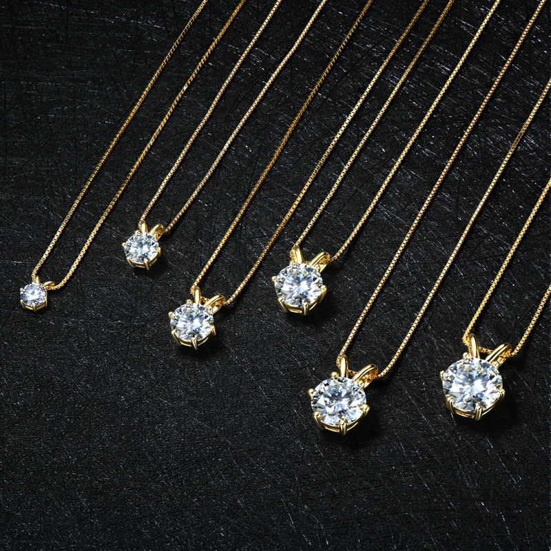 RAPRGOLD collier femme en moissanite.