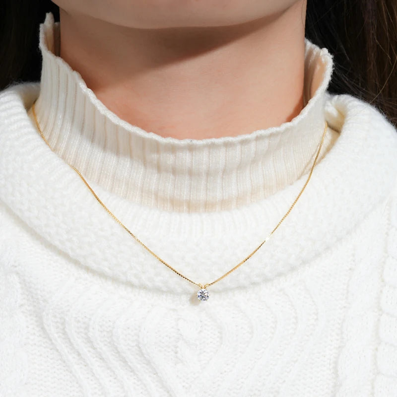 RAPRGOLD collier femme en moissanite.