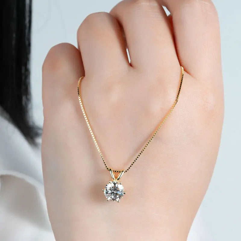 RAPRGOLD collier femme en moissanite.