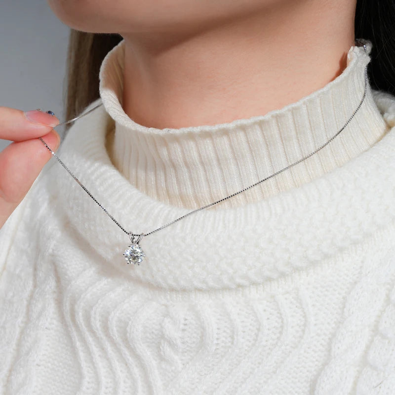 RAPRGOLD collier femme en moissanite.