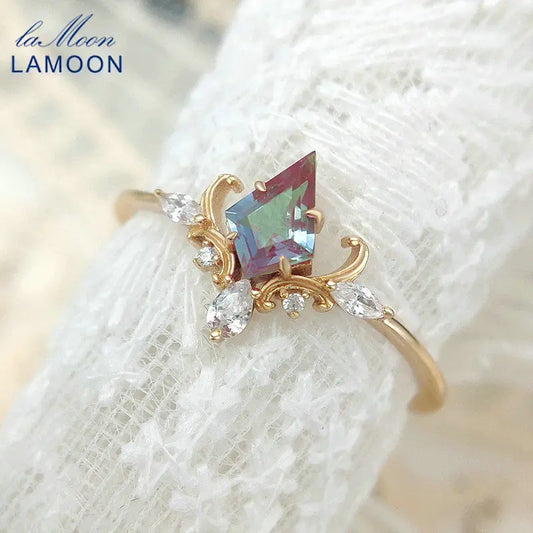 LAMOON bague pour femme en alexandrite.