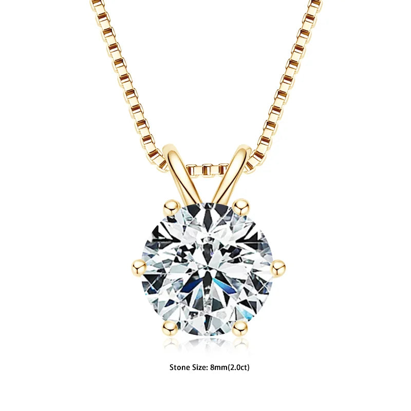 RAPRGOLD collier femme en moissanite.
