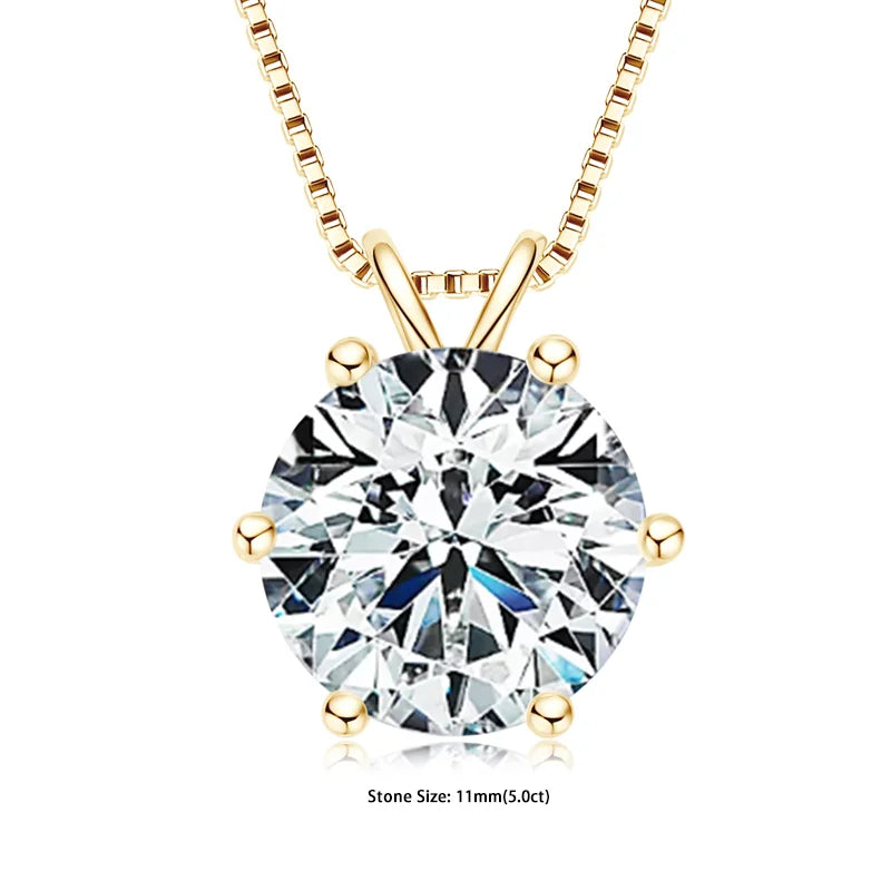 RAPRGOLD collier femme en moissanite.