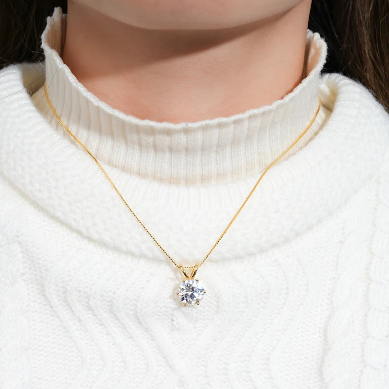 RAPRGOLD collier femme en moissanite.