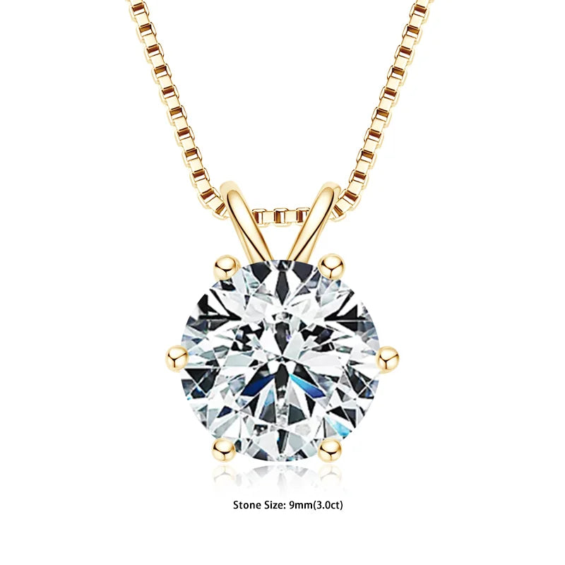 RAPRGOLD collier femme en moissanite.