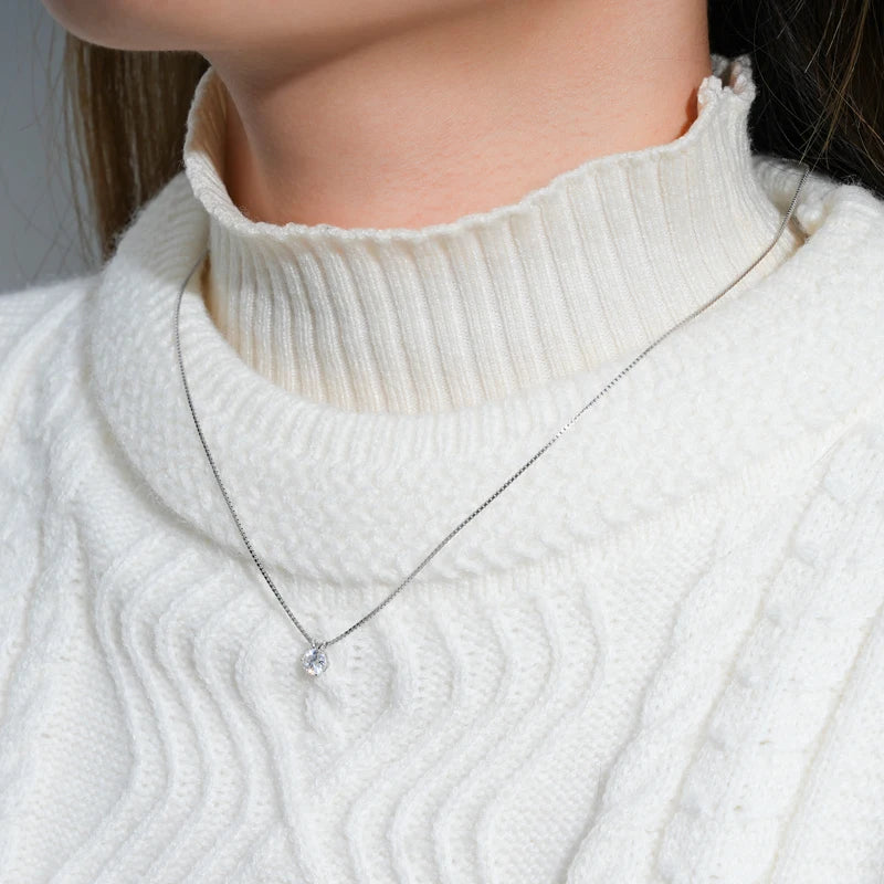 RAPRGOLD collier femme en moissanite.