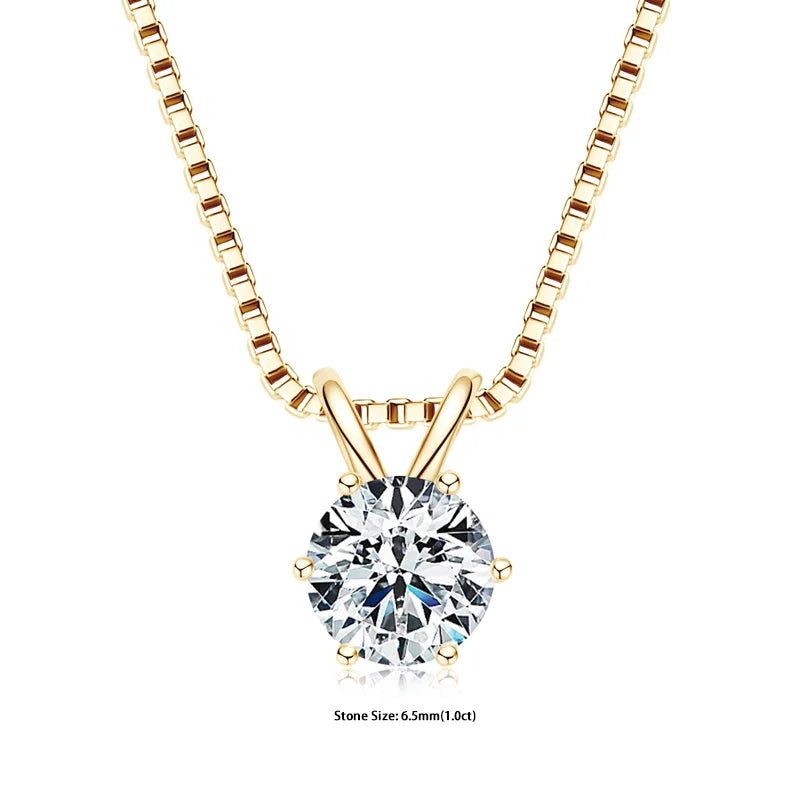 RAPRGOLD collier femme en moissanite.