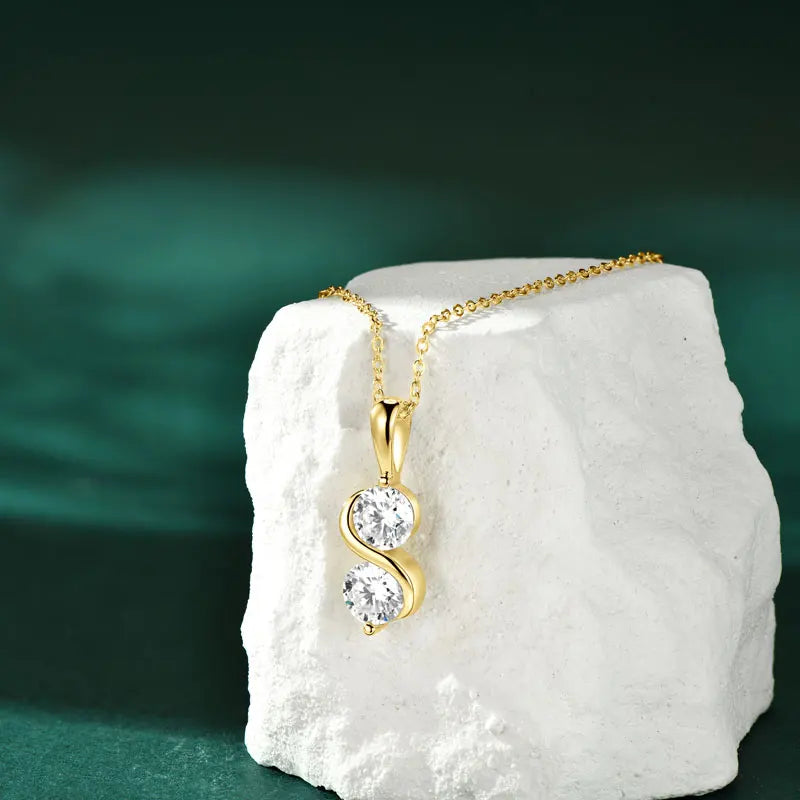 Collier RAPRGOLD pour femme en moissanite