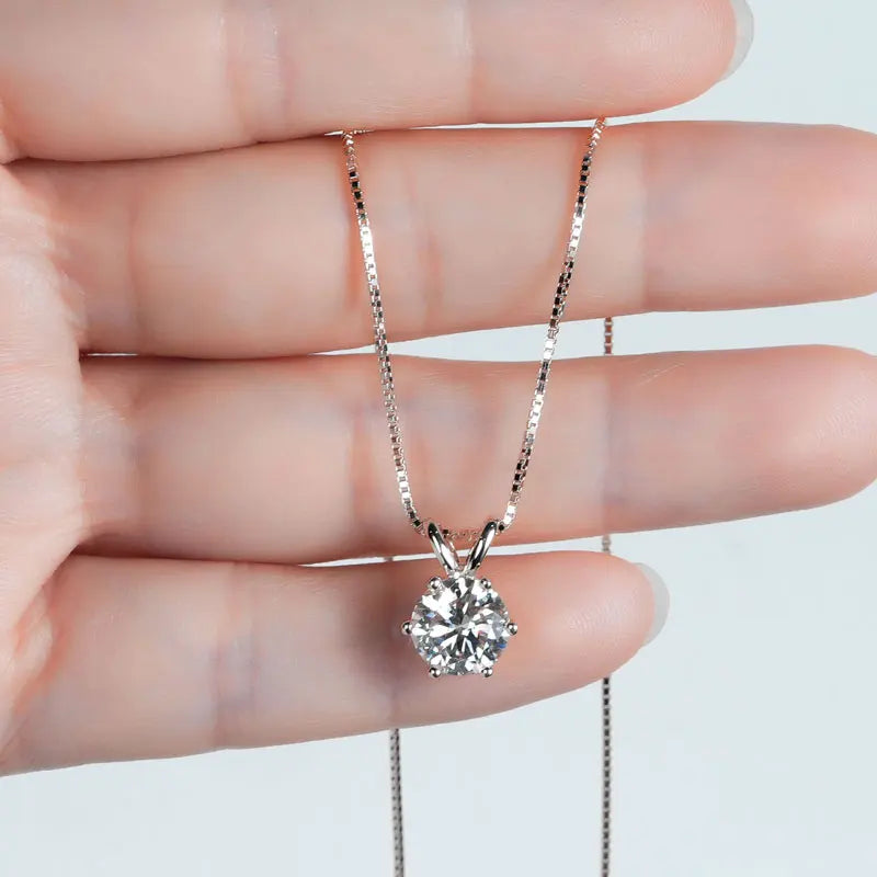 RAPRGOLD collier femme en moissanite.