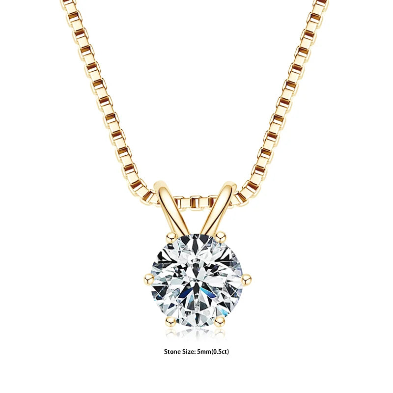 RAPRGOLD collier femme en moissanite.